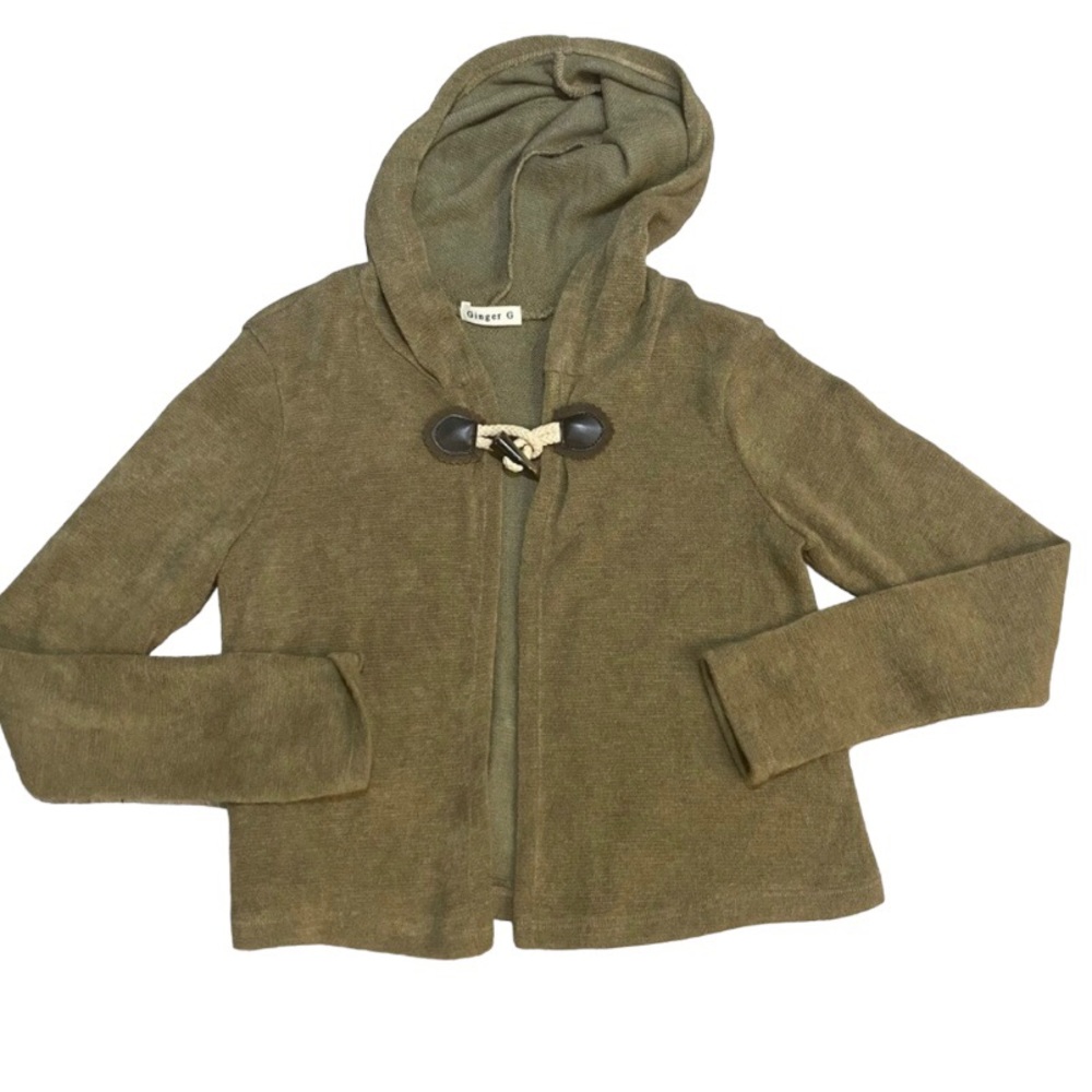 Ginger G Hooded Cropped Sweater / Jacket (light weight)